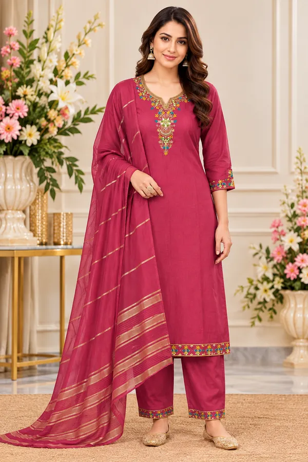 Pink_Embroidered_Straight_Kurta_Palazzo_Dupatta_Set_For_Women