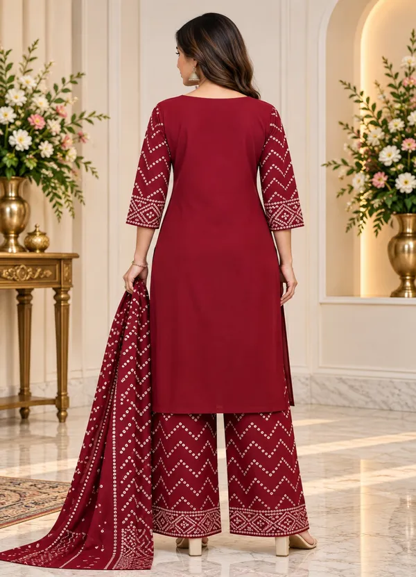 Maroon_Printed_Straight_Kurta_Palazzo_Dupatta_Set_For_Women