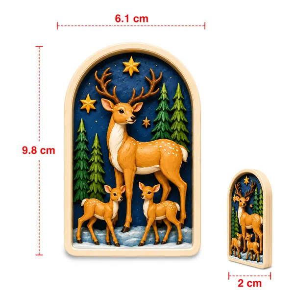 Deer_Family_Night_Plaque_Diy_Paint_Craft_Art_Arrow_Set_5