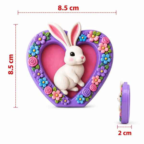Purple_Bunny_Heart_Floral_Plaque_Diy_Paint_Craft_Art_Arrow_Set_1