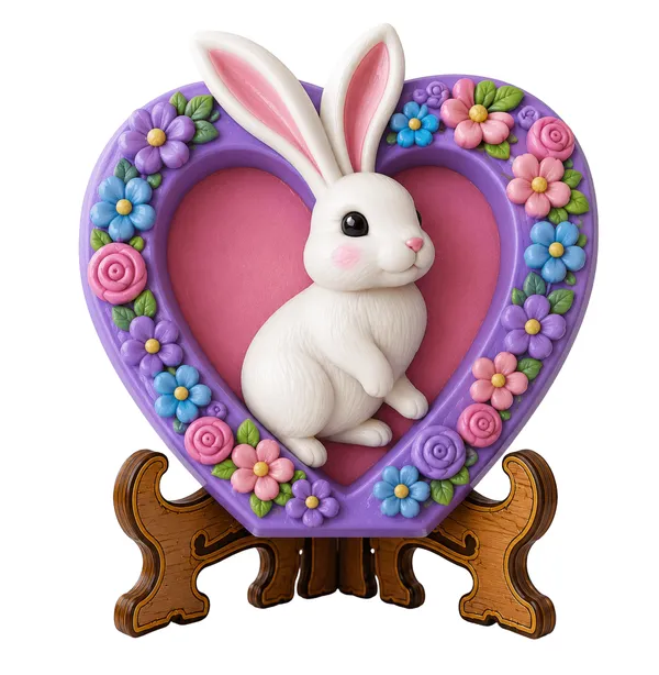 Purple_Bunny_Heart_Floral_Plaque_Diy_Paint_Craft_Art_Arrow_Set_5