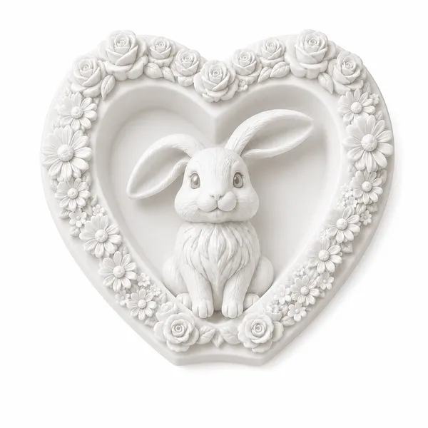 Pink_Bunny_Heart_Floral_Plaque_Diy_Paint_Craft_Art_Arrow_Set_2