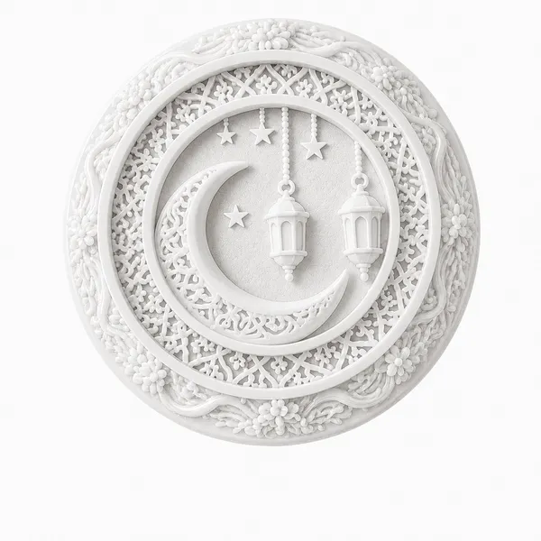 Ramadan_Crescent_Lantern_Round_Plaque_Diy_Paint_Craft_Art_Arrow_2