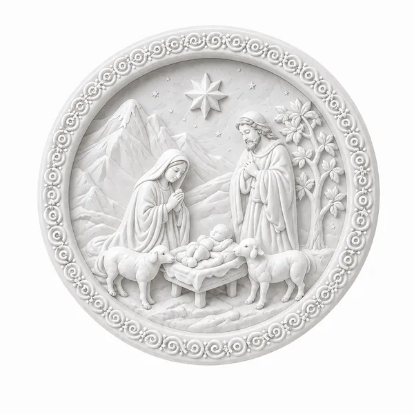 Nativity_Landscape_Round_Plaque_Diy_Paint_Craft_Art_Arrow_10