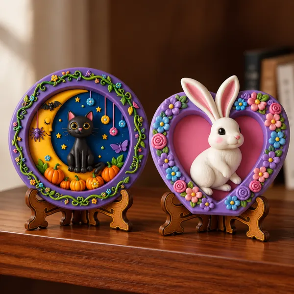 Diy_Pop_Craft_Kit_Cat_Bunny_Decorative_Art