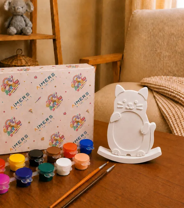 Diy_Pop_Toys_Kit_Deer_Family_Art_Cat_Photo_Frame
