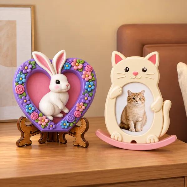 Diy_Pop_Toys_Kit_Bunny_Art_Cat_Photo_Frame