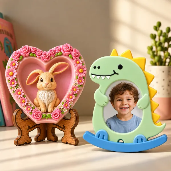 Diy_Pop_Toys_Kit_Floral_Bunny_Heart_Dinosaur_Photo_Frame