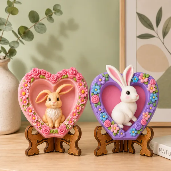 Diy_Pop_Toys_Kit_Floral_Bunny_Heart_Craft_Set