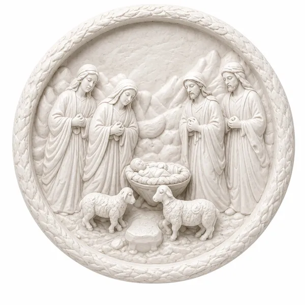 Diy_Pop_Toys_Kit_Nativity_Scene_Round_Decorative_Craft
