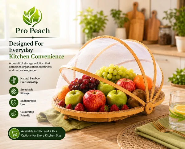 Bamboo_Foldable_Mesh_Fruit_Basket_With_Food_Cover