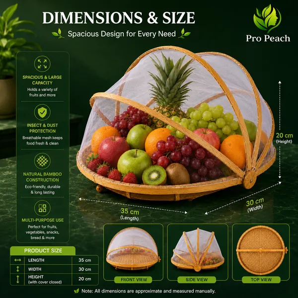 Bamboo_Foldable_Mesh_Fruit_Basket_With_Food_Cover