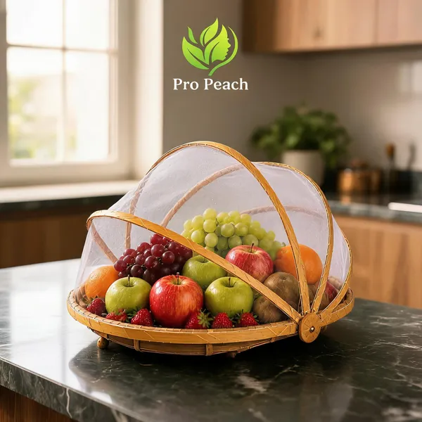 Bamboo_Foldable_Mesh_Fruit_Basket_With_Food_Cover