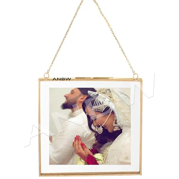 Anbw_Handicraft_Steel_Glass_Hanging_Photo_Frame_Wall_Mounted_Photo_Frame_Flower_Frame_For_Wall_With_2_Sides_Glass_Set_3_Pcs