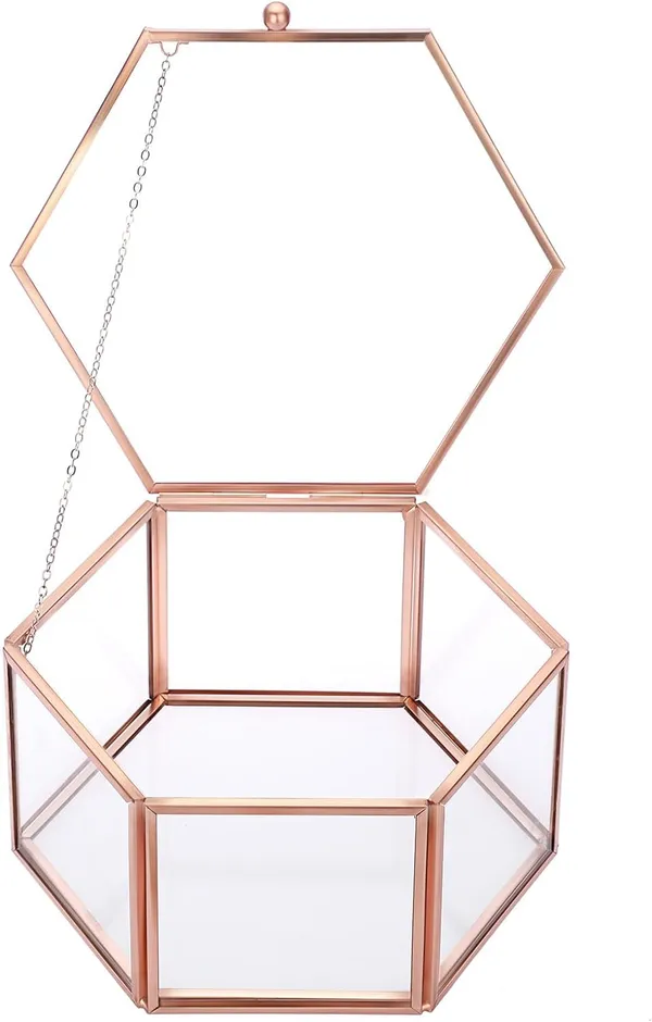 Metal_Glass_Vintage_Hexagon_Jewelry_Organizer_Box_Brown