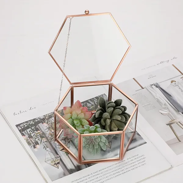 Metal_Glass_Vintage_Hexagon_Jewelry_Organizer_Box_Brown