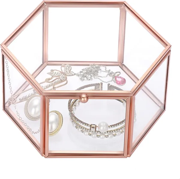 Metal_Glass_Vintage_Hexagon_Jewelry_Organizer_Box_Brown