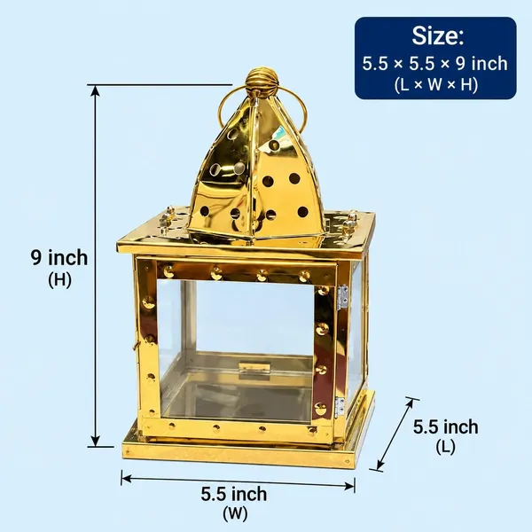 Anbw_Handicraft_Metal_Tealight_Candle_Lantern_Holder_For_Christmas_Diwali_Home_Decor_Table_Centerpiece_Festive_Gifting_5_5x5_5x9_Inch_Gold