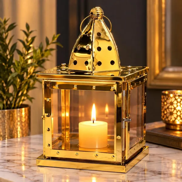 Anbw_Handicraft_Metal_Tealight_Candle_Lantern_Holder_For_Christmas_Diwali_Home_Decor_Table_Centerpiece_Festive_Gifting_5_5x5_5x9_Inch_Gold