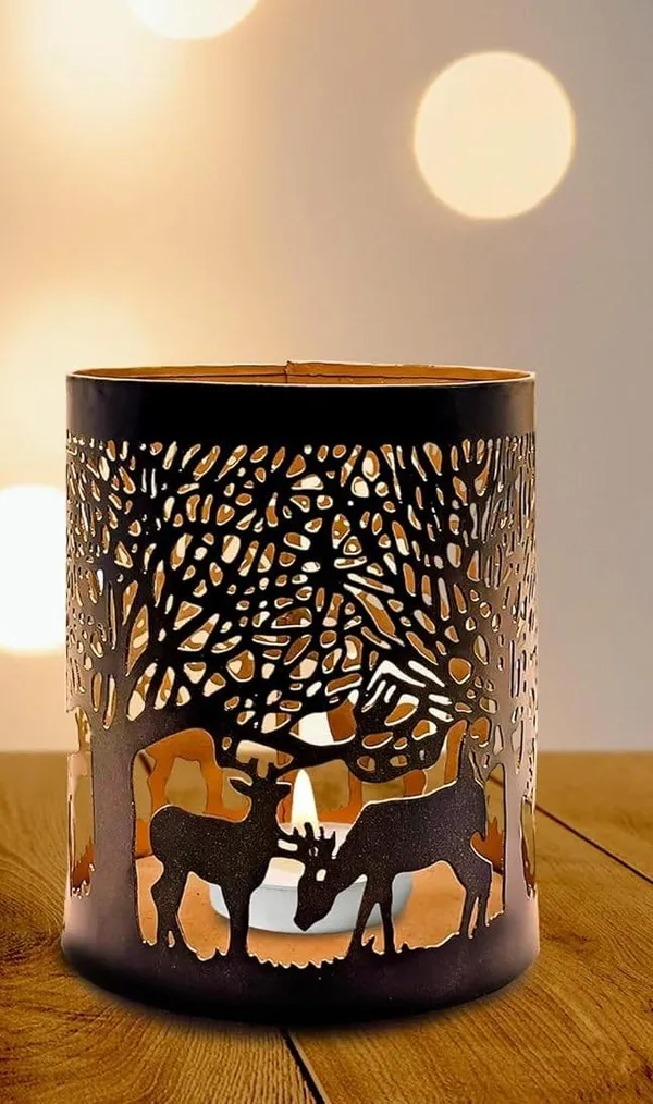 Anbw_Handicraft_Metal_Tealight_Candle_Holders_Deer_Design_Votive_For_Christmas_Diwali_Home_Decor_Table_Centerpiece_Festive_Gifting_Black_Golden_Pack_Of_1_Pcs