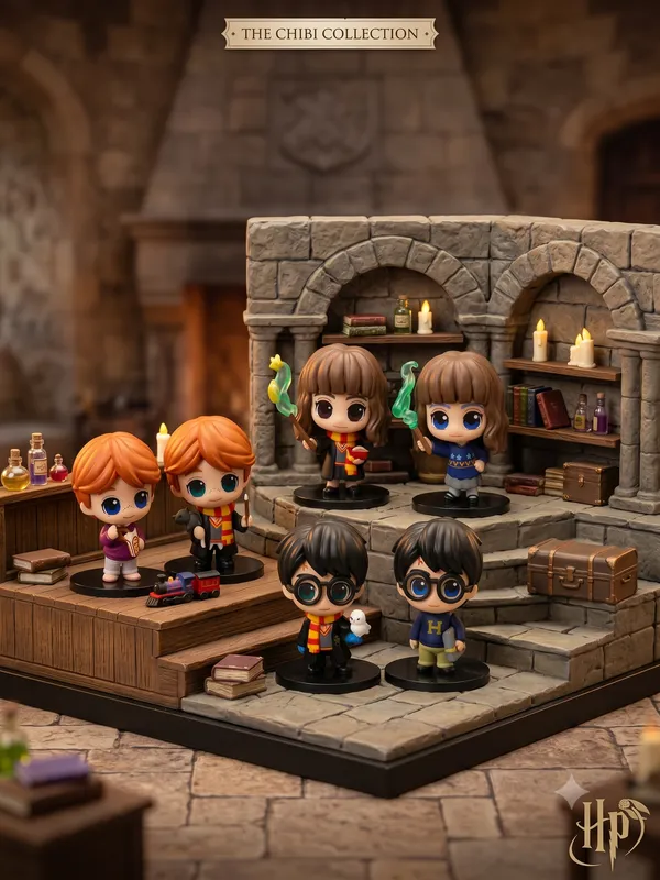 Wizard-Themed_Chibi_Character_Figurine_Set
