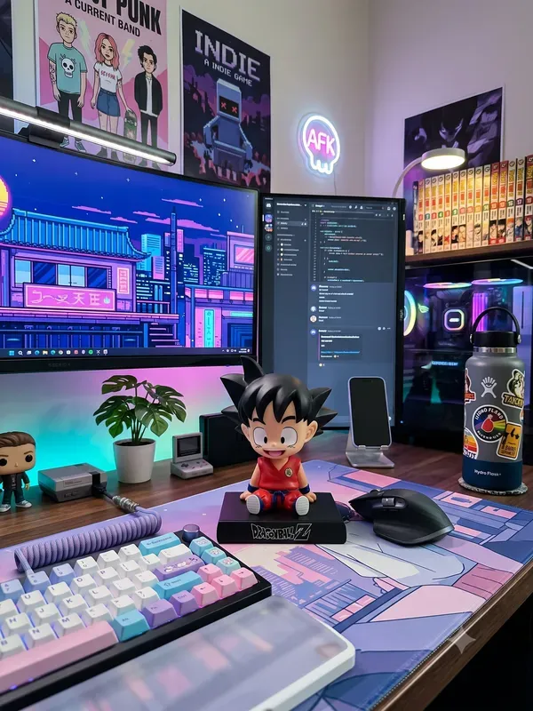 Goku_Anime_Character_Desk_Figurine_And_Black_Batman_Sitting_Collectible_Fig_More
