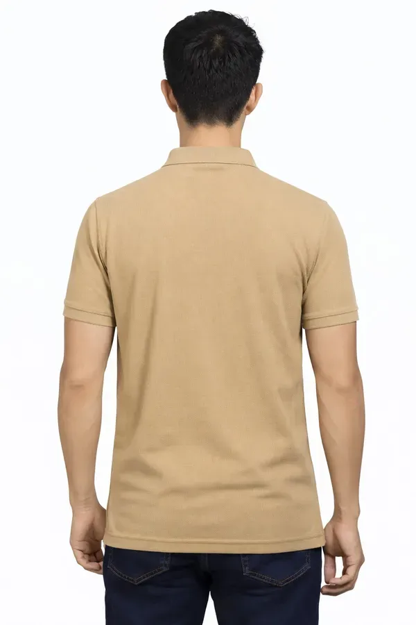 Beige_Polycotton_Solid_Regular_Fit_Polo_T-Shirt_For_Men