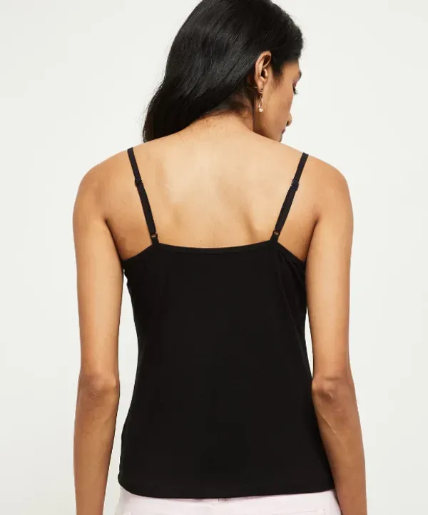 Black_Cotton_Solid_Sleeveless_Camisole_For_Women