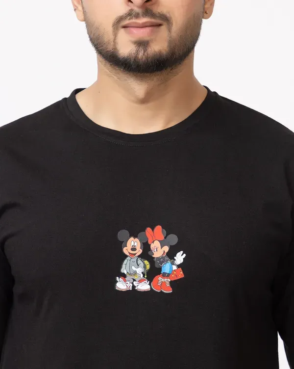 Black_Polycotton_Printed_Round_Neck_T-Shirt_For_Men