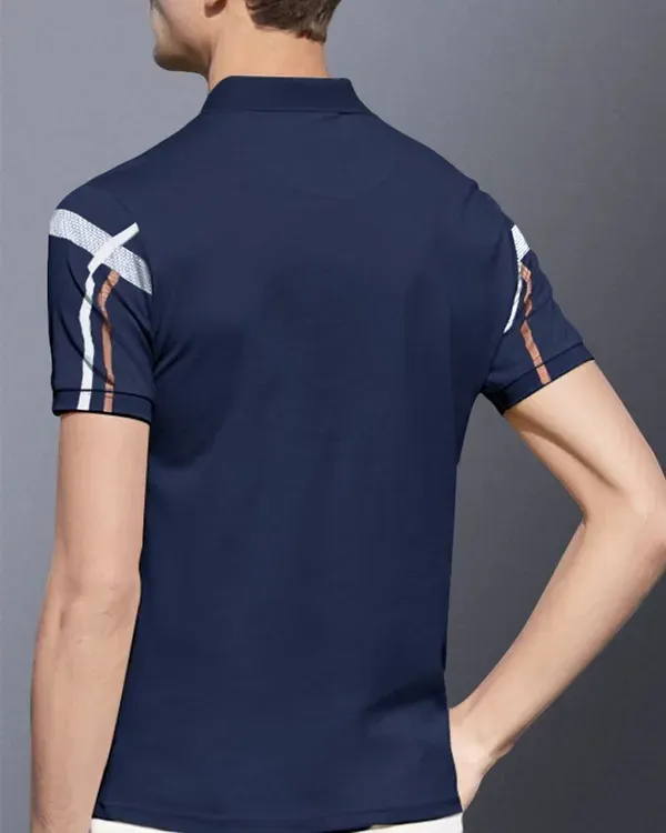Blue_Cotton_Checkered_Polo_T-Shirt_For_Men