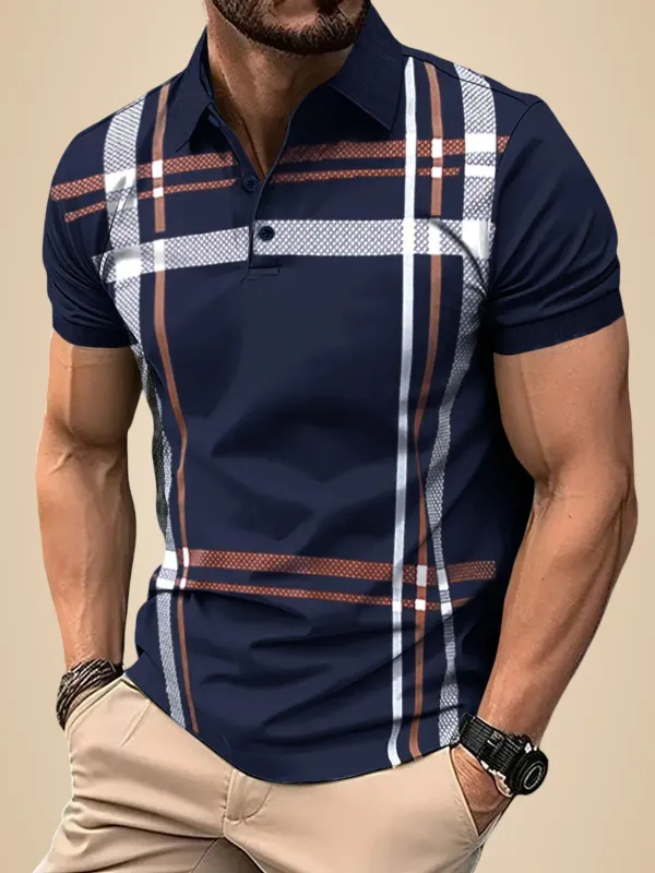 Blue_Cotton_Checkered_Polo_T-Shirt_For_Men