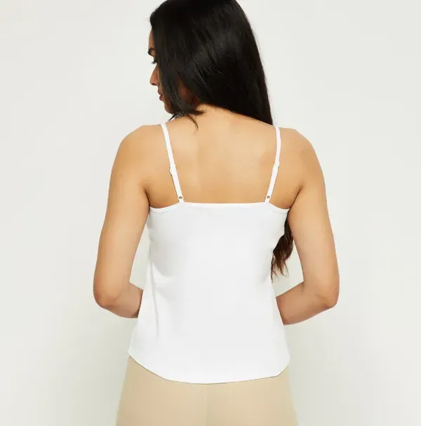 White_Cotton_Solid_Sleeveless_Camisole_For_Women