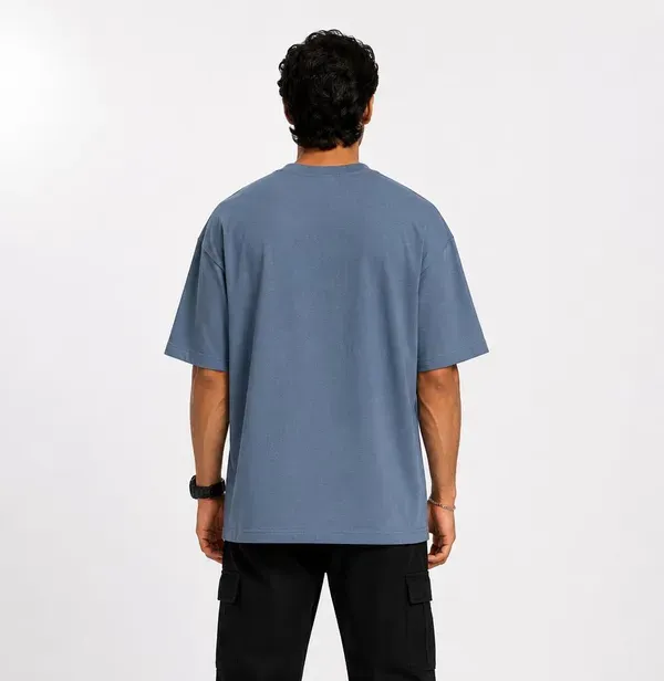 Sky_Blue_Cotton_Solid_Oversized_Round_Neck_T-Shirt_For_Men