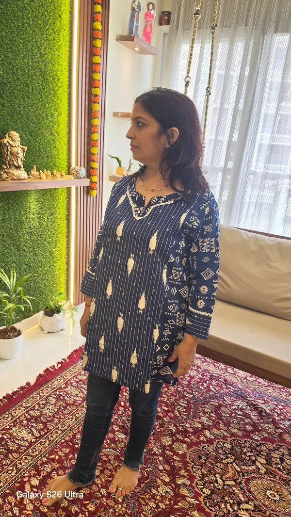 G_1_Short_Kurti_blue