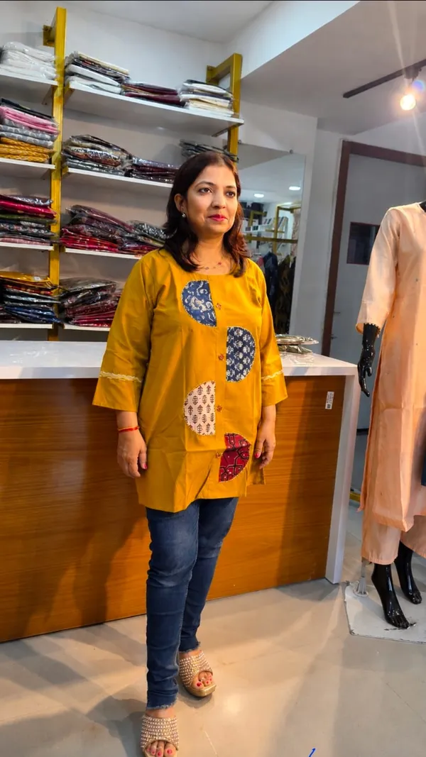 G_16_Short_Kurti_yellow