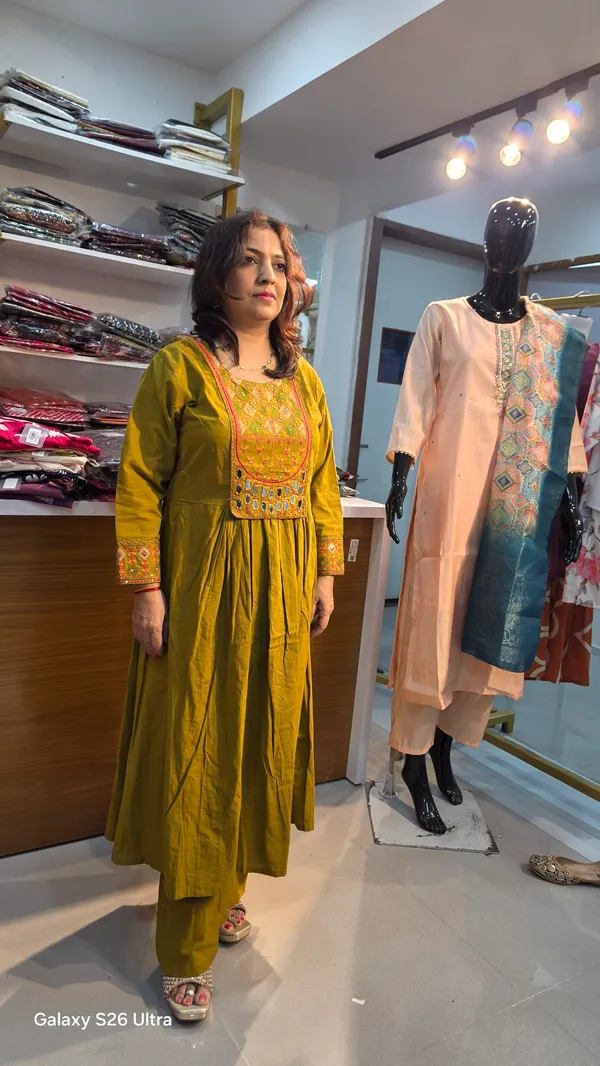 Kurti_1_Two_Piece_olive_green