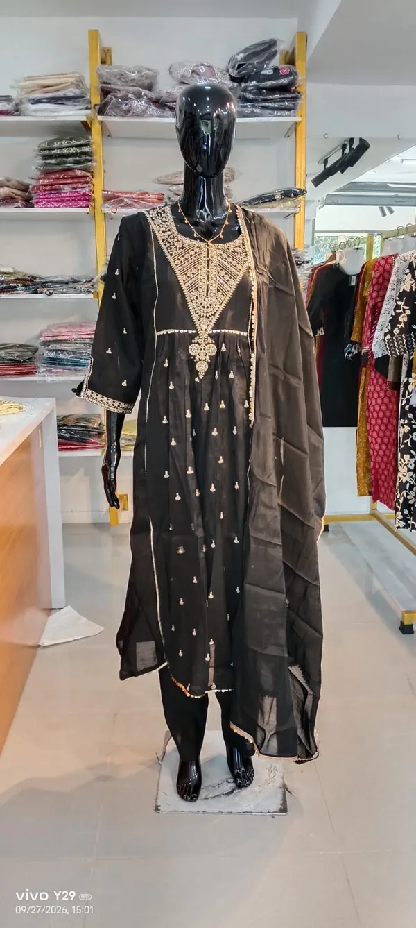 Kurti_Paint_Set_Kurti_Pant_Sets_black