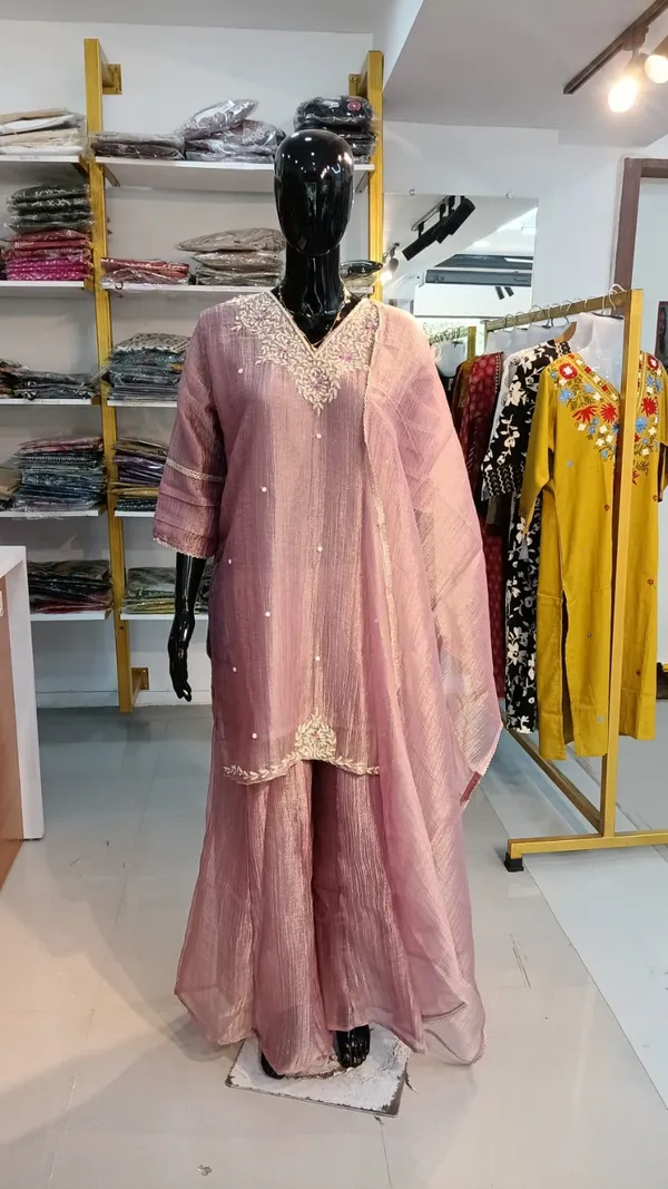 Kurti_Paint_Set_Kurti_Pant_Sets_pink