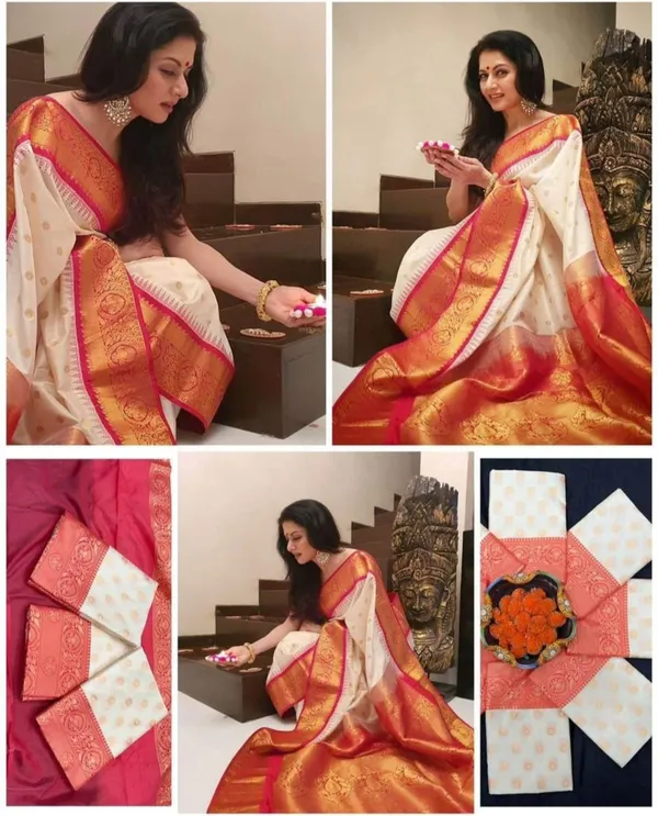 White_Silk_Traditional_Saree_For_Women