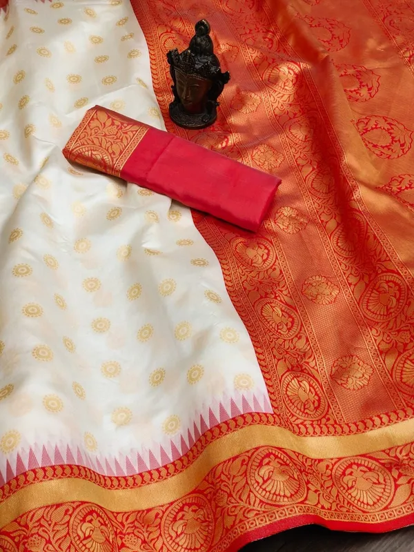White_Silk_Traditional_Saree_For_Women