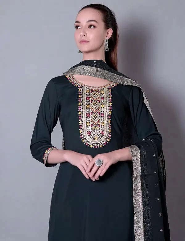Black_Cotton_Straight_Embroidered_Kurta_Set_For_Women