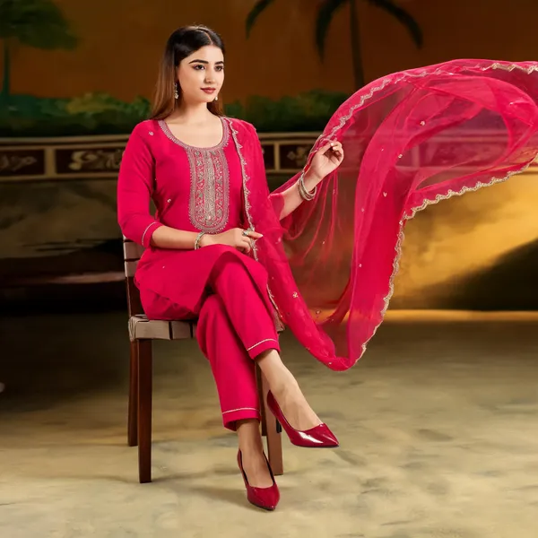 Pink_Cotton_Embroidered_Straight_Kurta_Set_For_Women