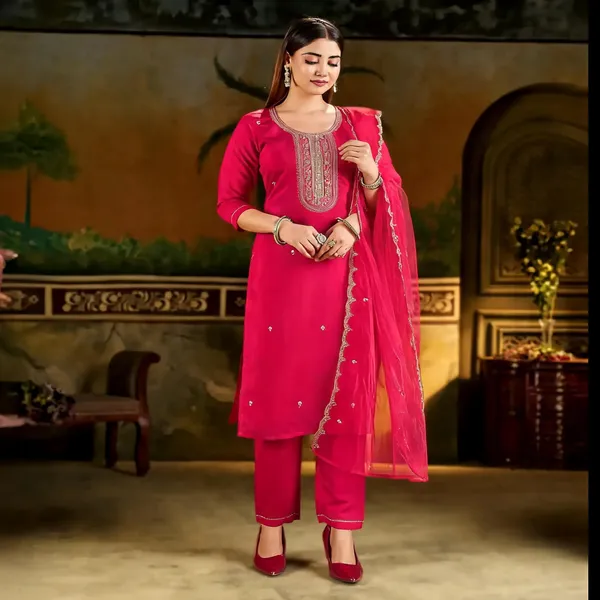 Pink_Cotton_Embroidered_Straight_Kurta_Set_For_Women