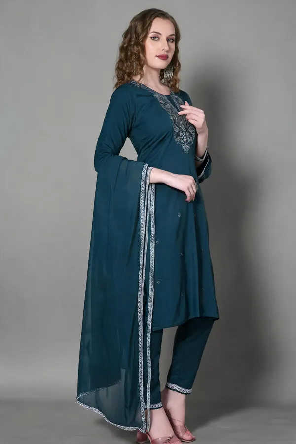 Blue_Cotton_Straight_Embroidered_Kurta_Set_For_Women
