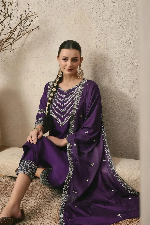 Purple_Cotton_Embroidered_Ethnic_Suit_Set_For_Women