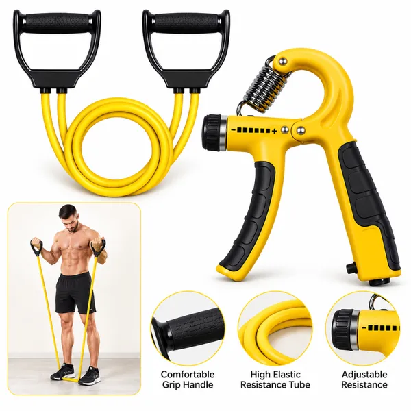 Double_toning_tubes_&_adjustable_hand_grip_for_full_body_workout
