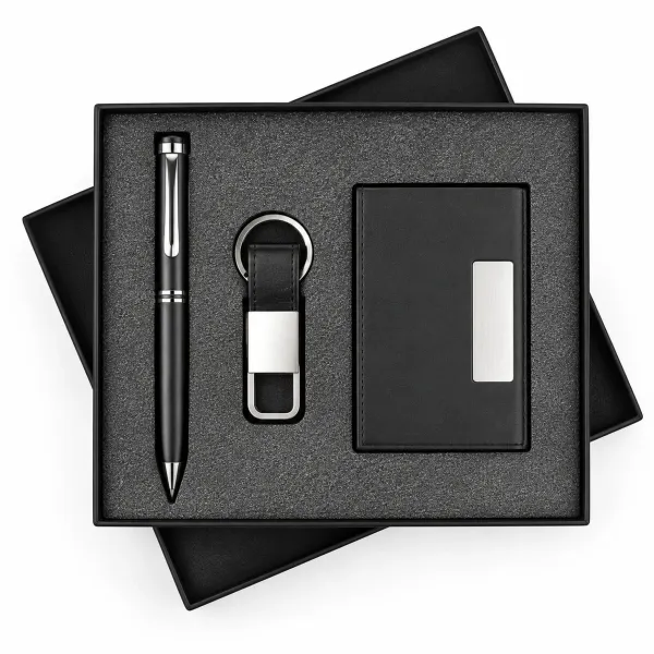 Premium_Orange_Notebook,_Pen_&_Keychain_Gift_Set_-_Executive_Corporate_Gift_Box