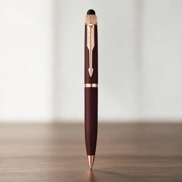 Premium_Burgundy_Executive_Ball_Pen_with_Rose_Gold_Accents_P2555