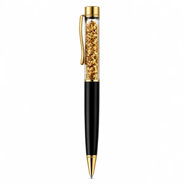 Luxury_Crystal_Ball_Pen_with_Gold_Flake_Design_P3653