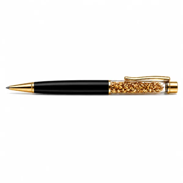 Luxury_Crystal_Ball_Pen_with_Gold_Flake_Design_P3653